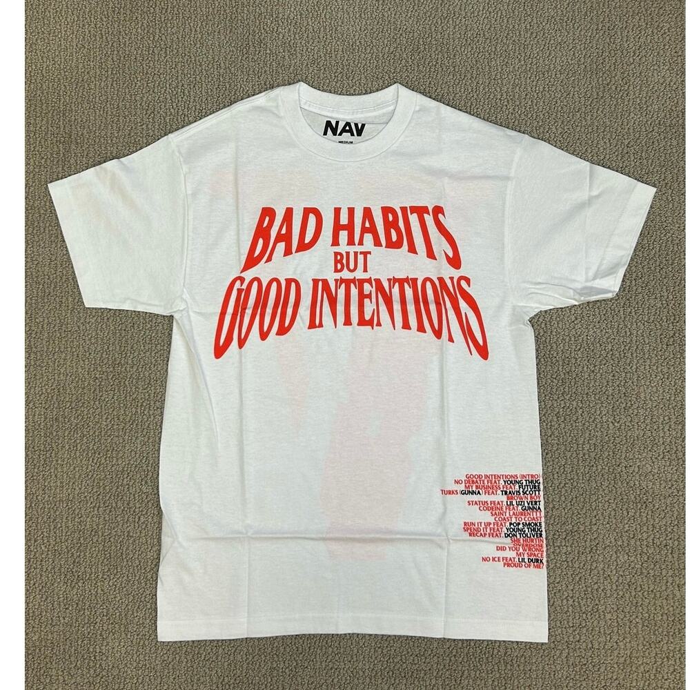 Vlone Nav Bad Habits Tee / Size M / Brand New